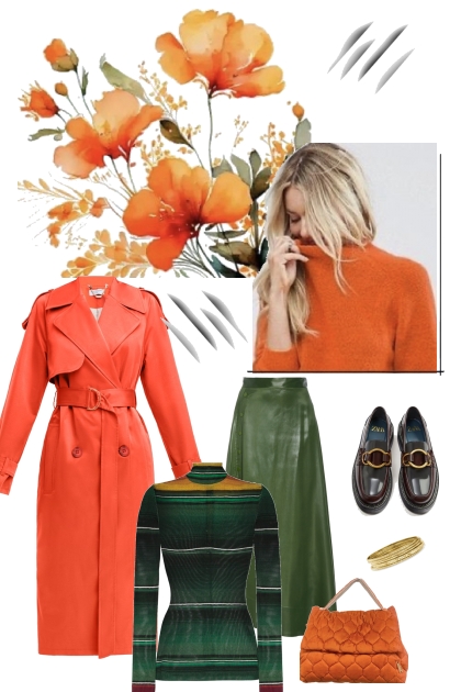 Orange and Green- Fashion set