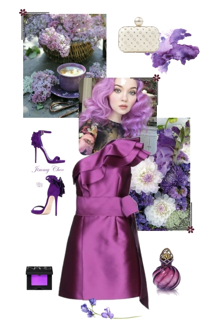 Violet mania- combinação de moda