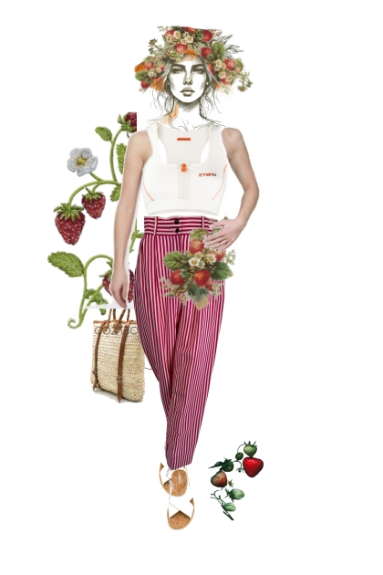 Strawberry season- Fashion set
