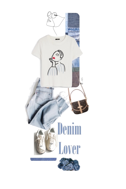 Denim lover- combinação de moda