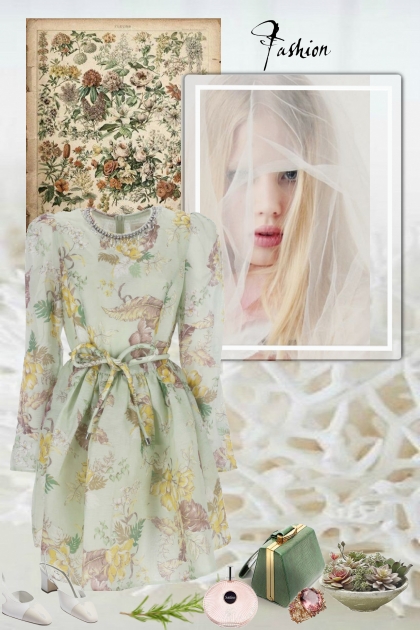 Summer flowers dress- Modekombination