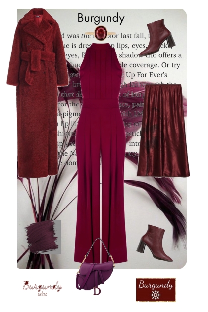 Burgundy last fall color- Combinazione di moda