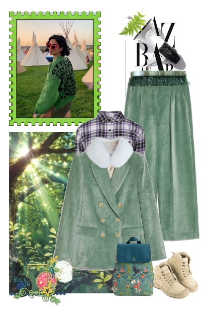 Green emotion- Combinazione di moda