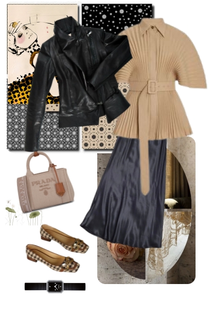 Beige and black on December- Fashion set