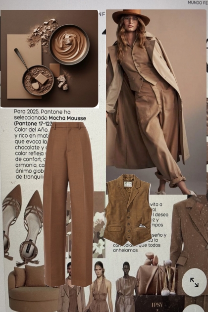 Mocha Mousse- Combinaciónde moda