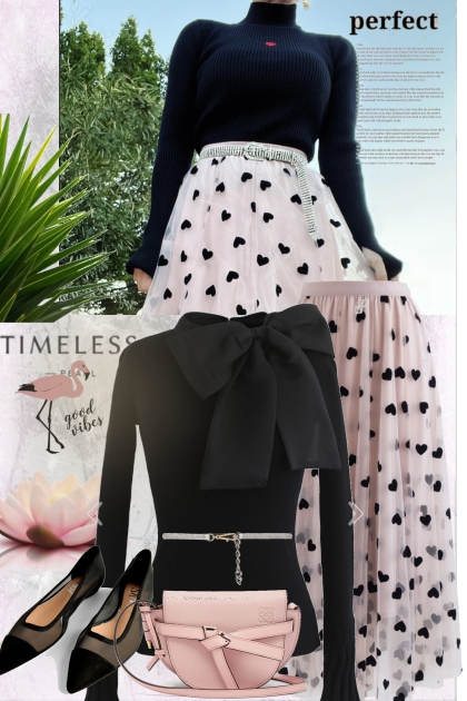 Pink & black- Combinazione di moda