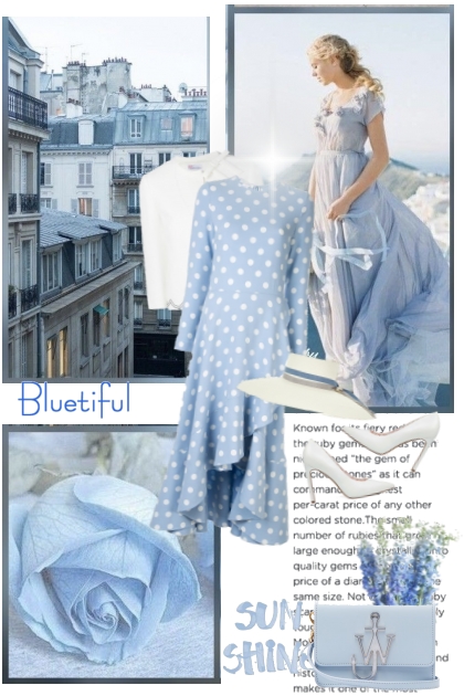 White blue- Fashion set