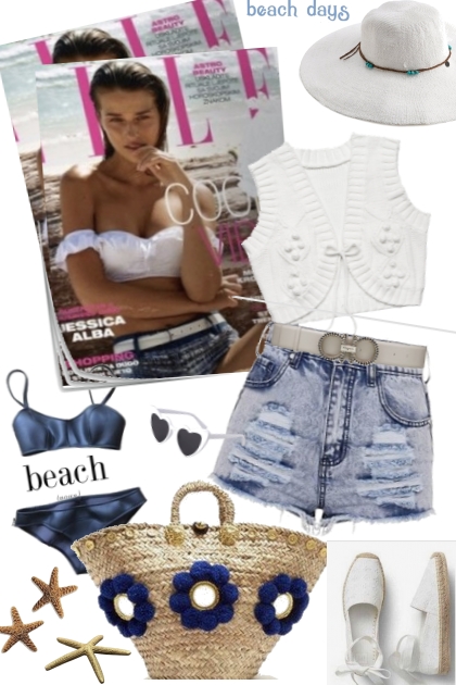 Beach day- combinação de moda