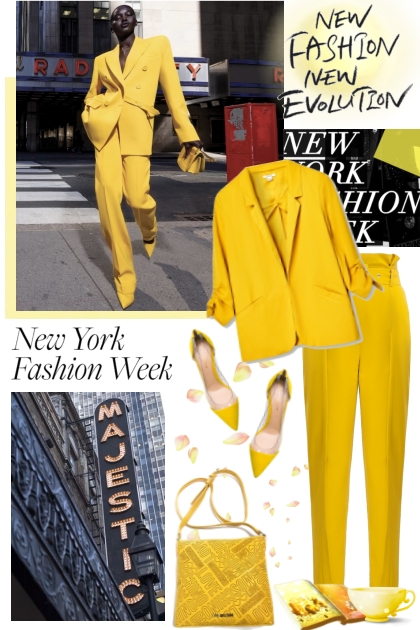 Yellow fashion week