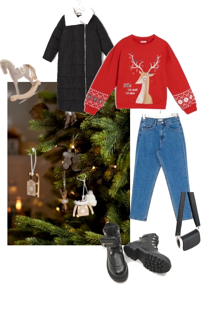Sinsay Christmas outfit- Modna kombinacija