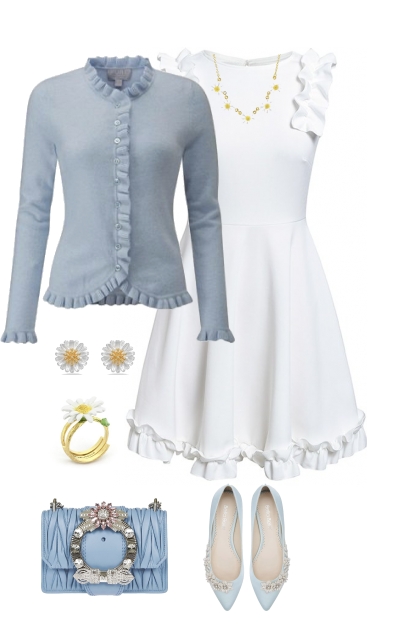 Little White Dress- Modna kombinacija