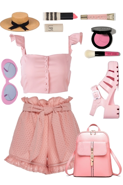 pink beach- Combinaciónde moda