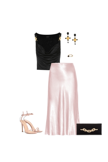 silk/elegant outfit- combinação de moda