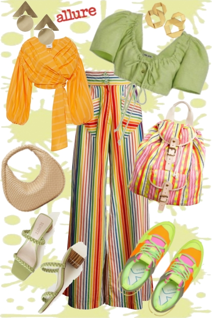 Orange-green allure- Fashion set