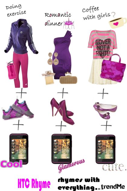HTC Rhyme- rhymes with everything- Combinazione di moda