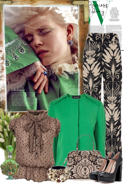 Tender green gentle spring- Combinazione di moda