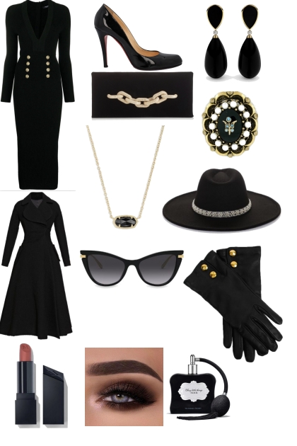 Total black- Combinaciónde moda