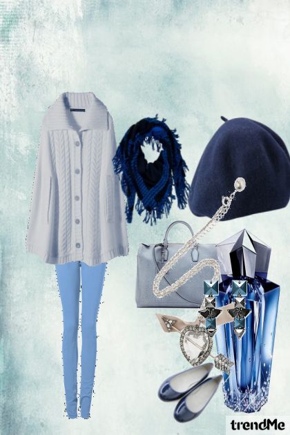 Blue paradise:)- combinação de moda