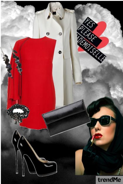 "red and black-yes or no"- Fashion set