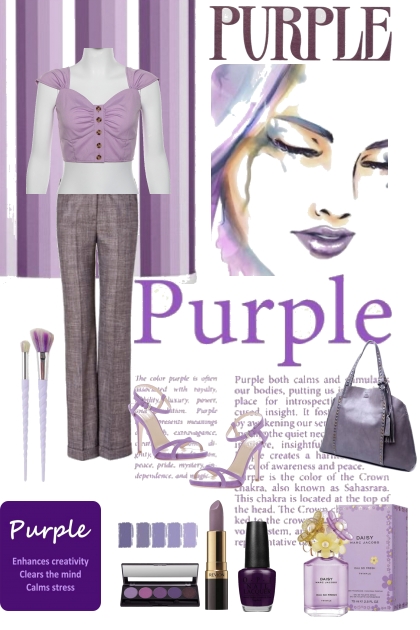 purple purkle- combinação de moda