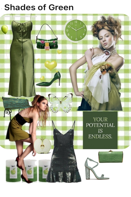 all about the green- Combinazione di moda