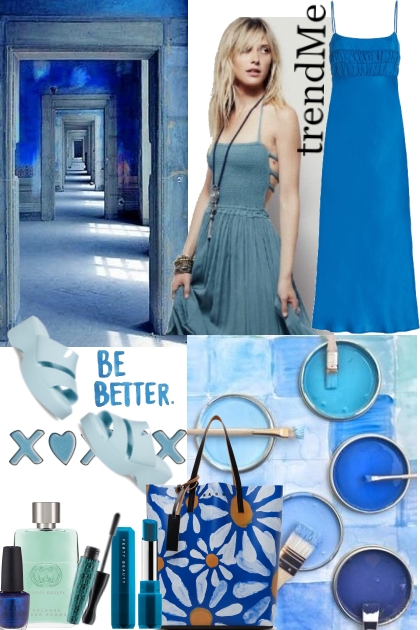Blue Blue Blue- Fashion set