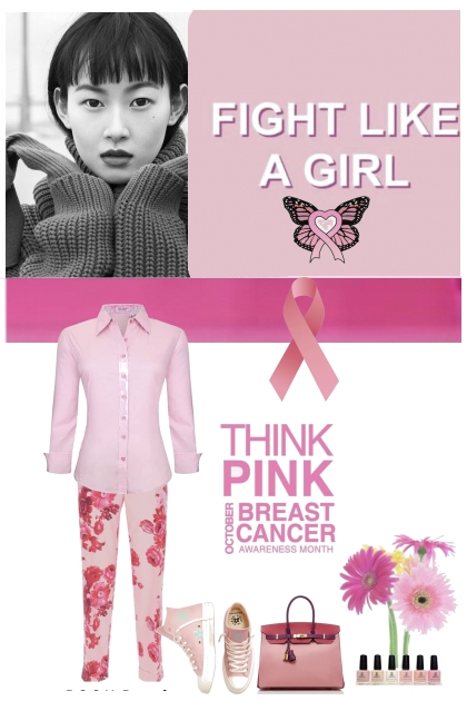 think pink month- combinação de moda