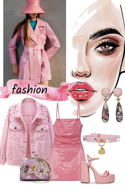 fash. pink- combinação de moda