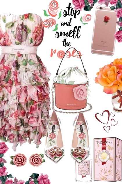 Obsessed with roses- Combinaciónde moda