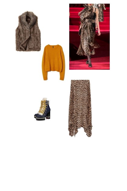 Леопардовый принт- Модное сочетание