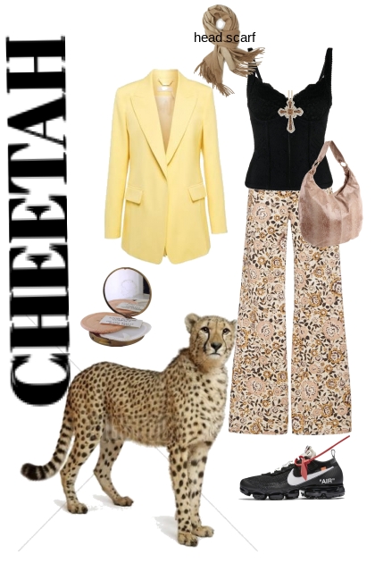 cheetah as a style- Combinazione di moda
