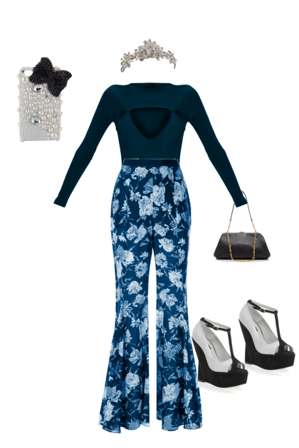 blue outfit - Combinazione di moda