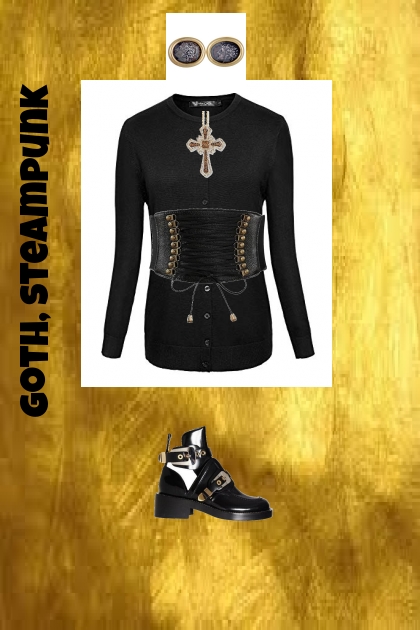 Goth, Steampunk - Combinazione di moda