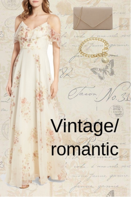 romantic/vintage- Combinazione di moda