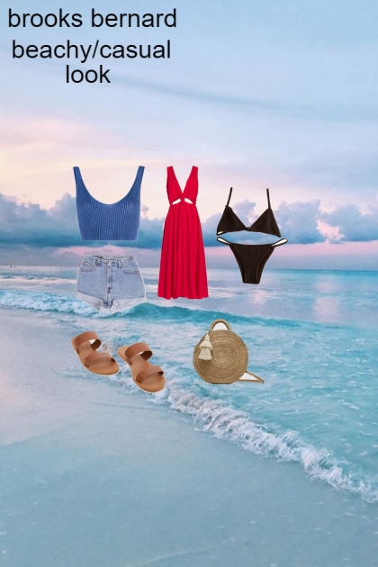 beachy/casual look- combinação de moda