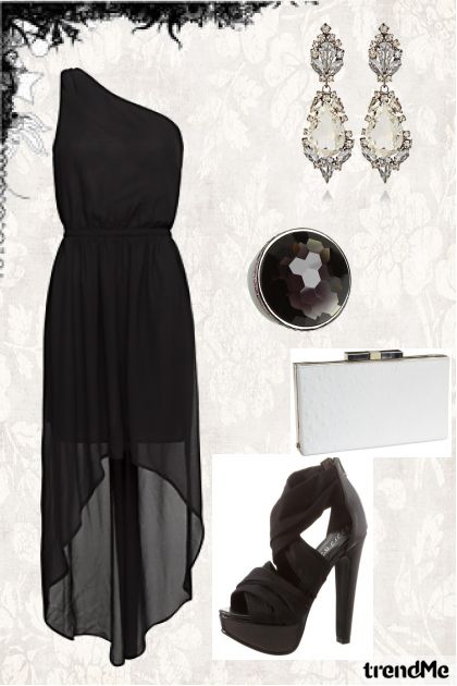 Fashion Set Black dress- Modna kombinacija