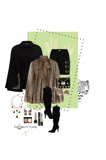 Leopard lady- combinação de moda