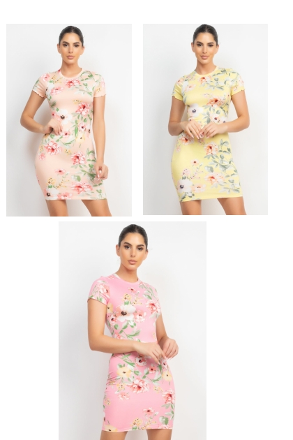 Floral Mini Dress- Modna kombinacija