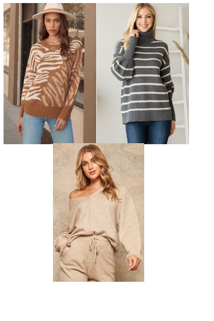 Sweaters- Combinazione di moda