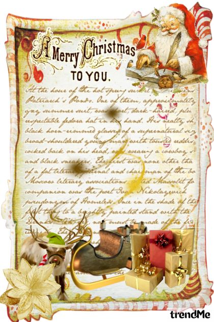 A letter from Santa Claus- Modna kombinacija