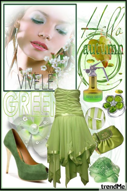 Vivele Green- Modna kombinacija
