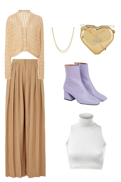 Accented Neutral - Beige and Lilac