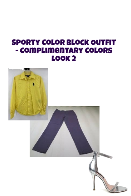 Sporty Color Block Outfit - Complimentary Colors 2- Модное сочетание
