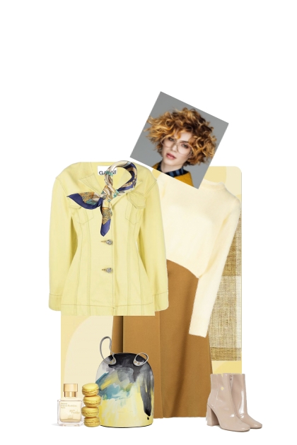 Yellow jacket - combinação de moda