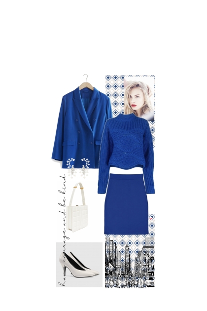 Blue and white - Combinaciónde moda