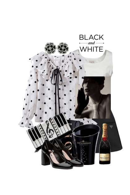 Black and white- Modekombination