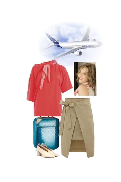 The flight attendant- combinação de moda