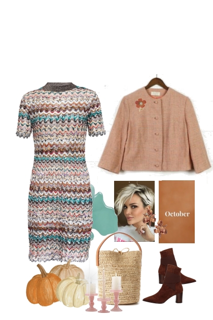 Knitted dress weather- Modna kombinacija