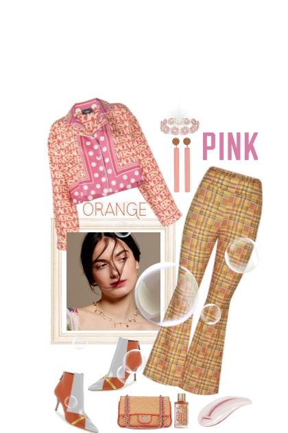 Orange and pink