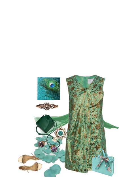 Peacock themed wedding/guest- Модное сочетание